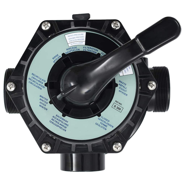 Vidaxl Multipoort-Ventil für Sandfilter 6-Wege 1,5 ABS