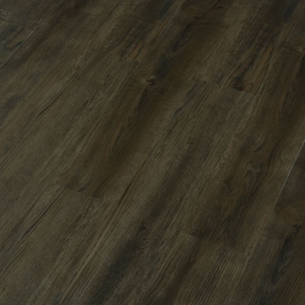 Vidaxl Dielen selbst -adhäsiv 4,46 m² 3 mm PVC dunkelbraun