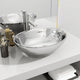 VIDAXL WASHBAIN 40x33x13,5 cm Keramik Silber gefärbt