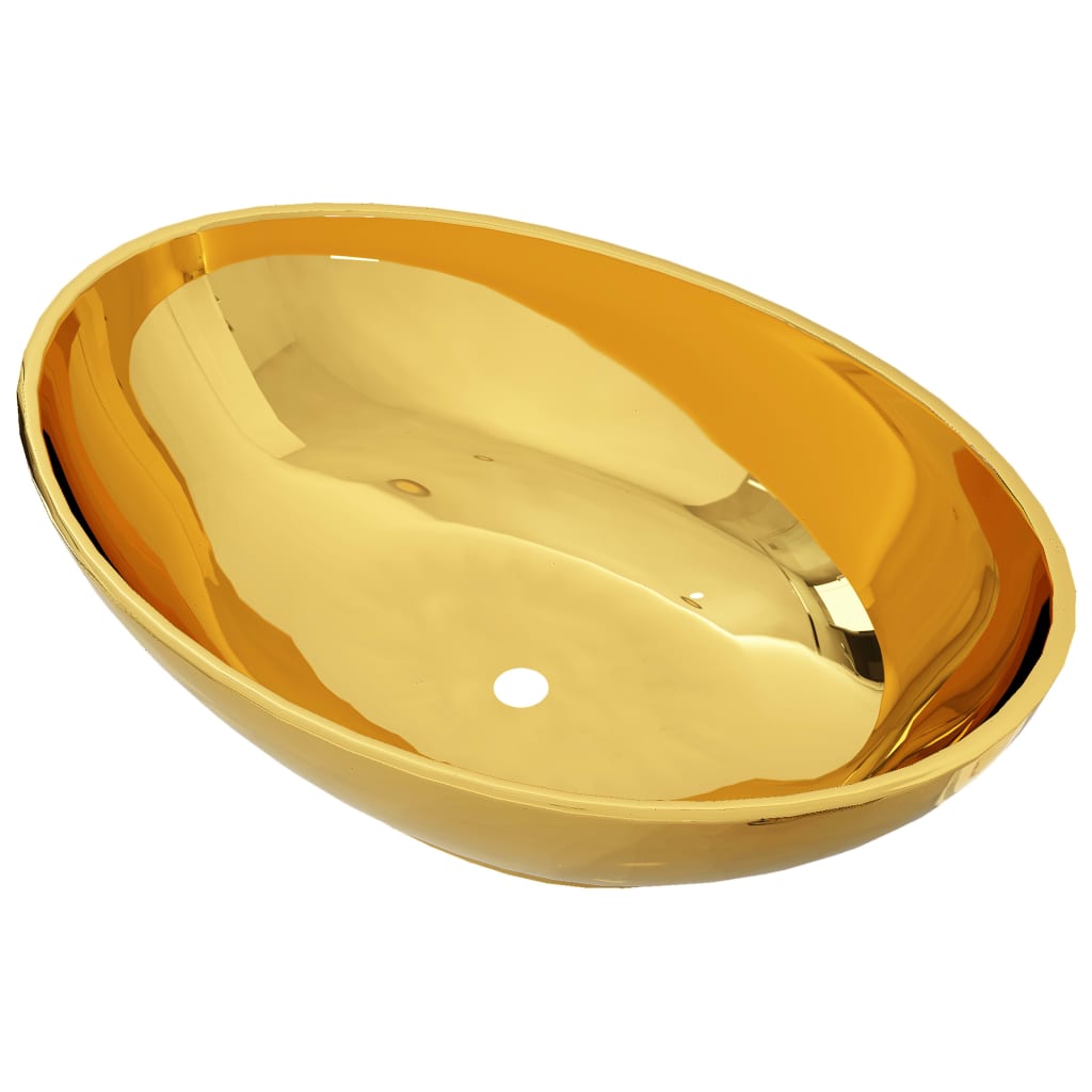 VIDAXL WASHBAIN 40x33x13,5 cm Keramik Gold gefärbt
