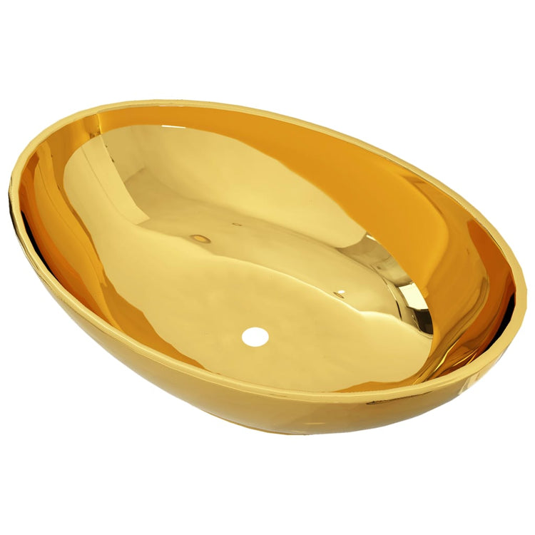 VIDAXL WASHBAIN 40x33x13,5 cm Keramik Gold gefärbt