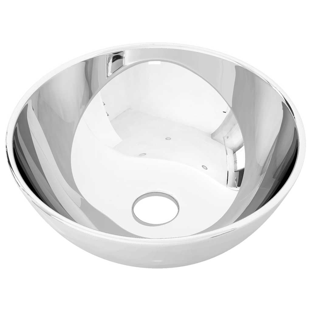 VIDAXL WASHBAIN 28x10 cm Keramik Silberfarbe