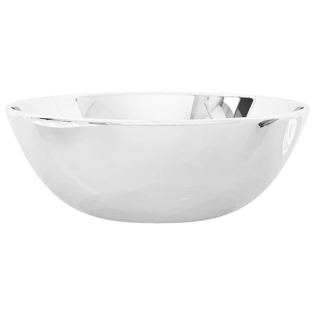 VIDAXL WASHBAIN 28x10 cm Keramik Silberfarbe