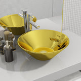 Vidaxl Washbeer 42x14 cm Keramik Gold gefärbt - afbeelding 1