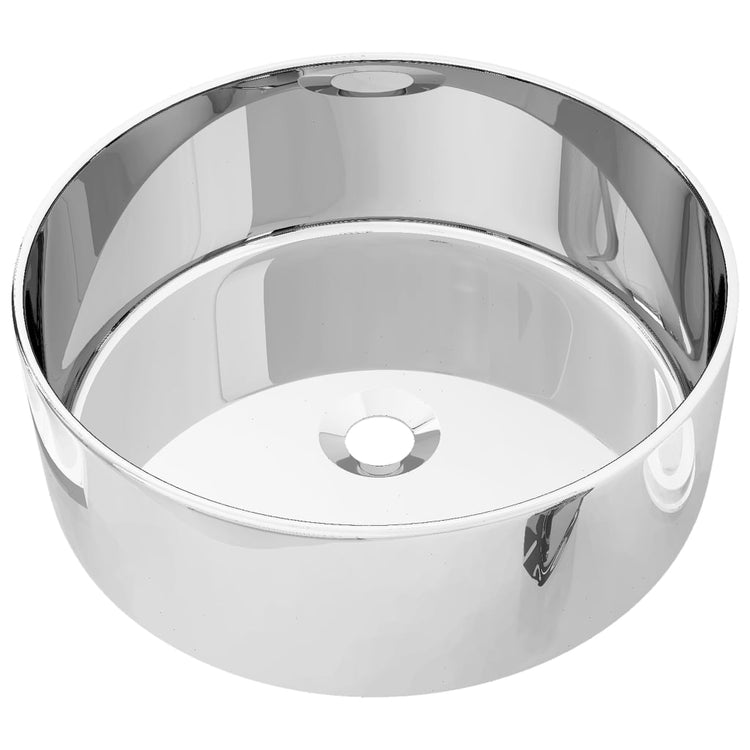 VIDAXL WASHBAIN 40x15 cm Keramik Silberfarbe