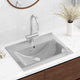Vidaxl -Waschbecken mit Landung 60x46x16 cm Keramik Silber gefärbt