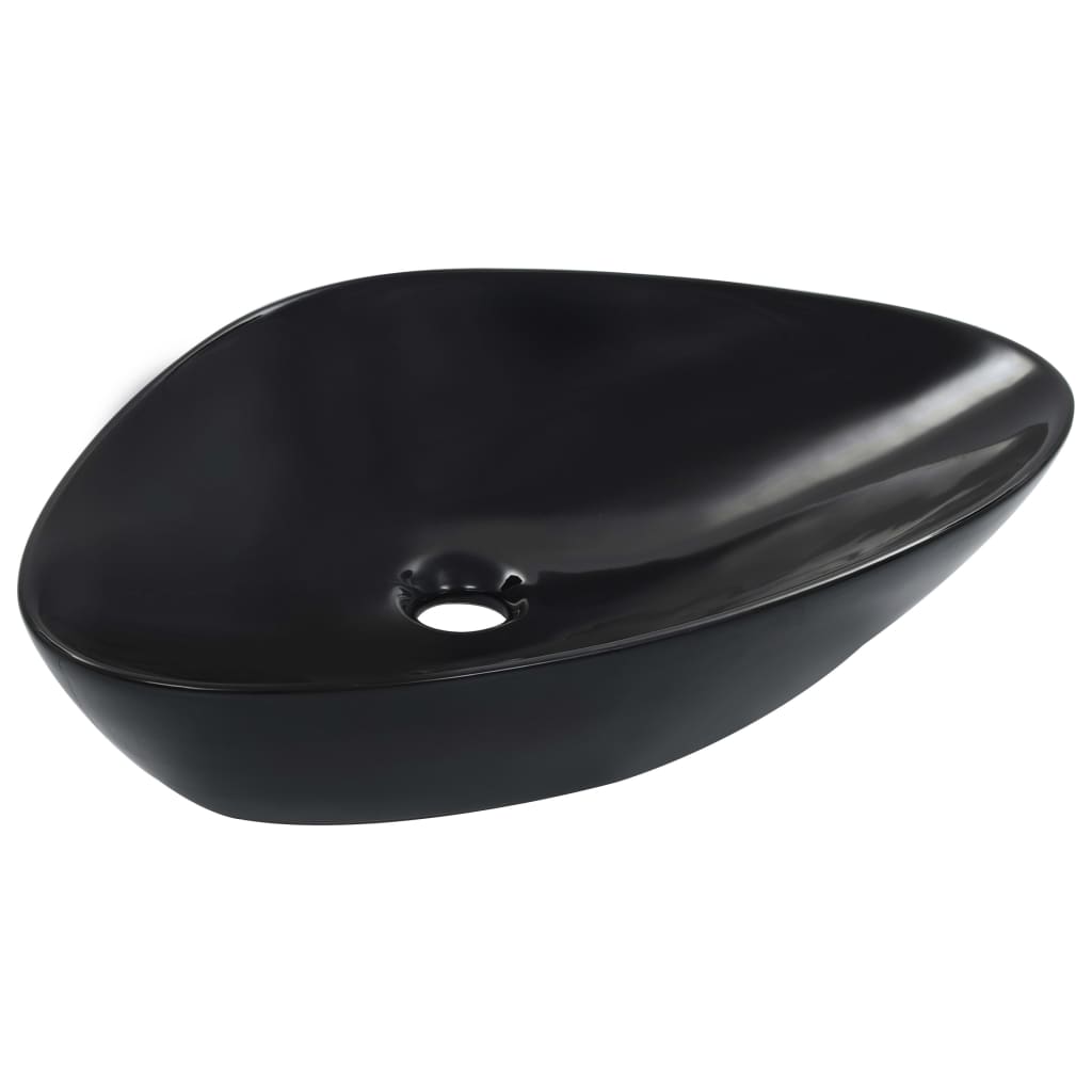 VIDAXL WASHBAIN 58.5X39X14 CM Keramik Schwarz