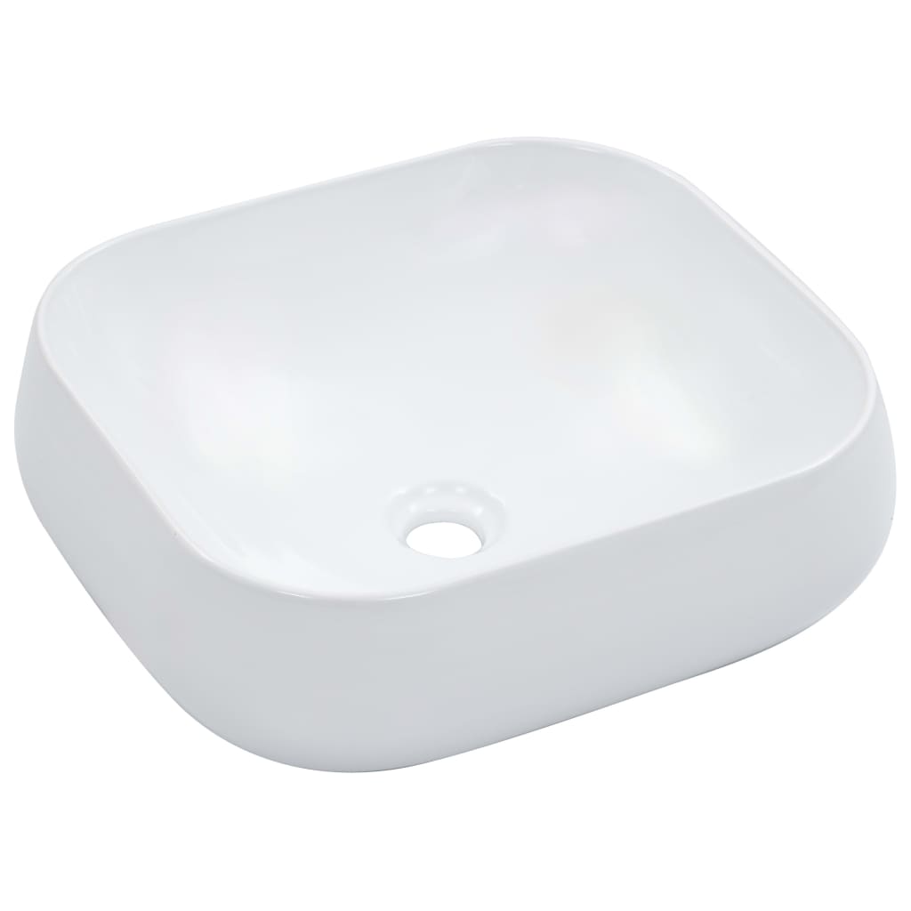 VIDAXL WASHBAIN 44.5X39.5X14,5 cm Keramik Weiß