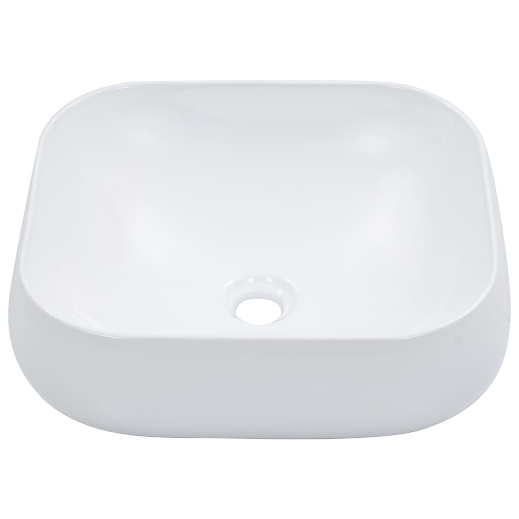 VIDAXL WASHBAIN 44.5X39.5X14,5 cm Keramik Weiß