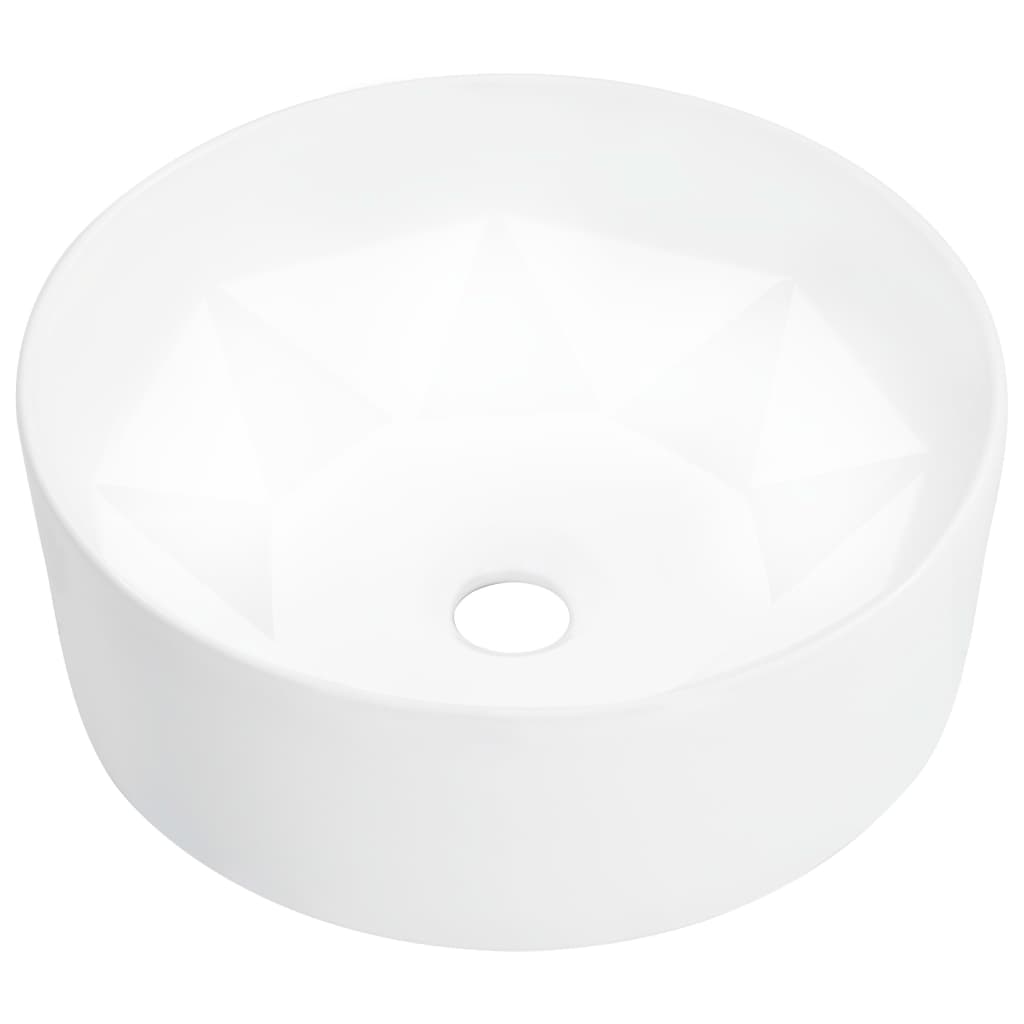 Vidaxl Washbeasin 36x14 cm Keramik Weiß