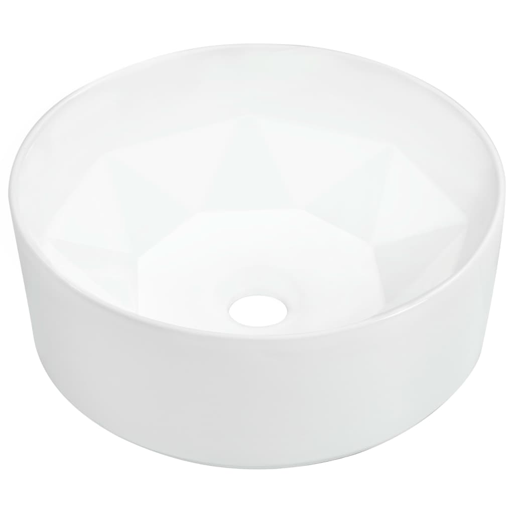 Vidaxl Washbeasin 36x14 cm Keramik Weiß