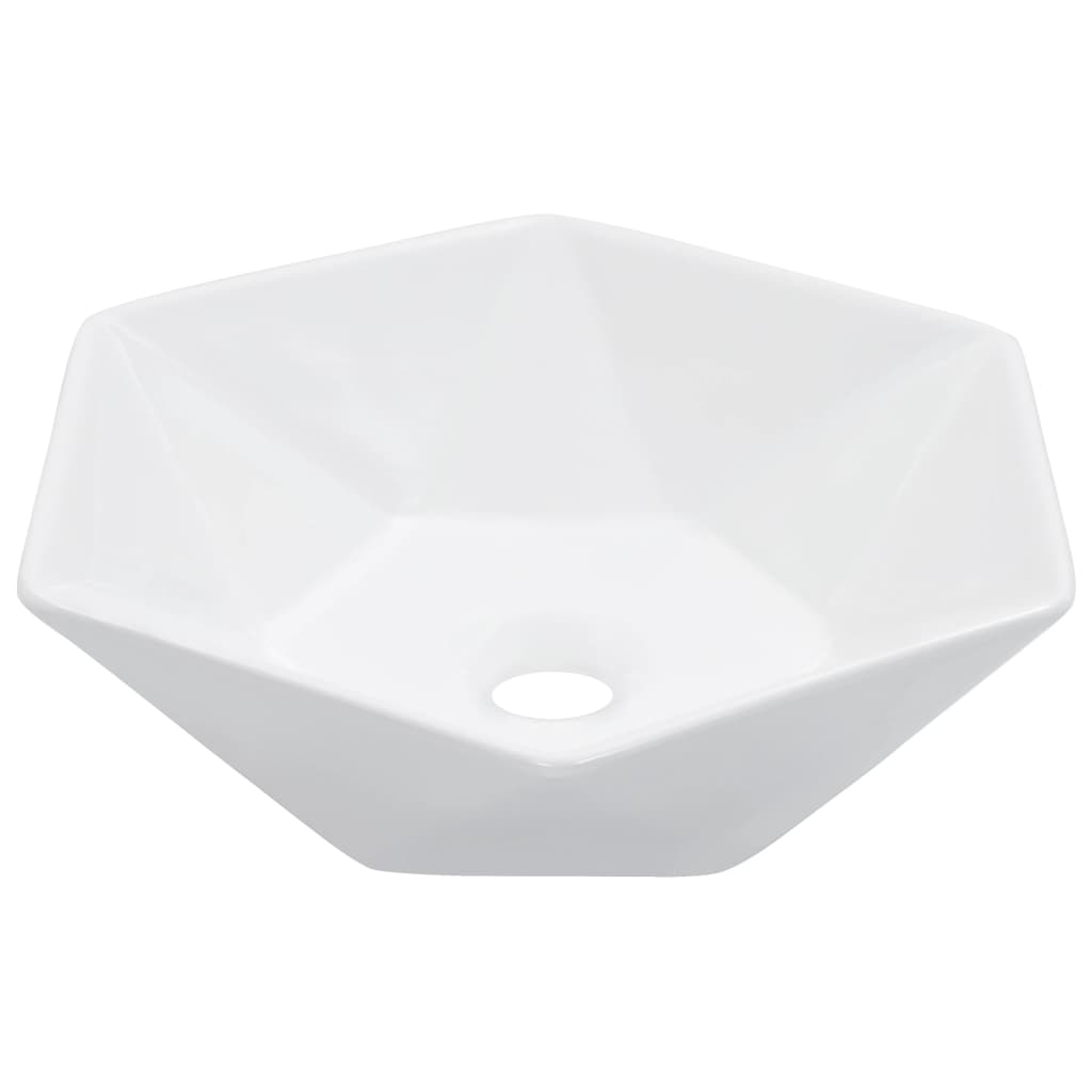 VIDAXL WASHBAIN 41X36.5X12 CM Keramik Weiß