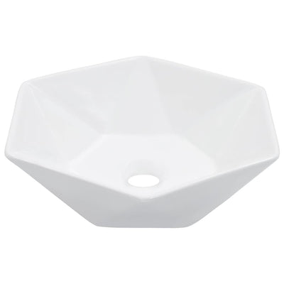VIDAXL WASHBAIN 41X36.5X12 CM Keramik Weiß