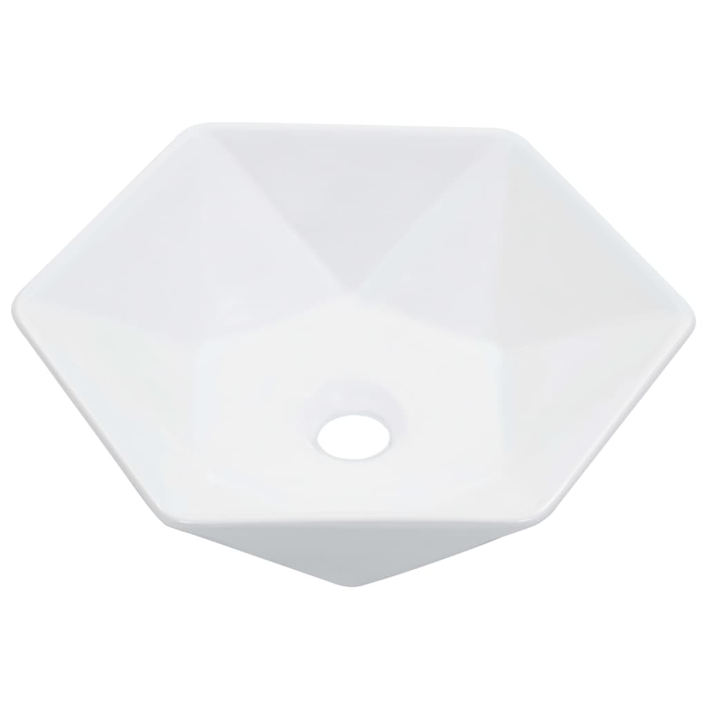 VIDAXL WASHBAIN 41X36.5X12 CM Keramik Weiß
