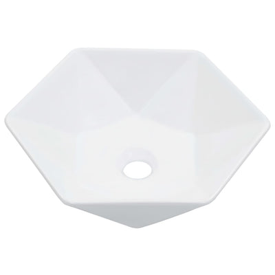 VIDAXL WASHBAIN 41X36.5X12 CM Keramik Weiß