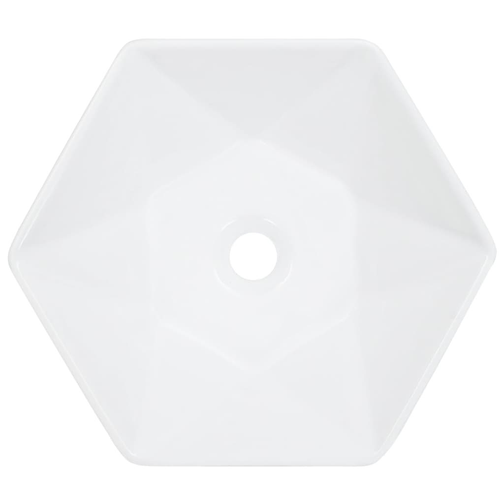 VIDAXL WASHBAIN 41X36.5X12 CM Keramik Weiß