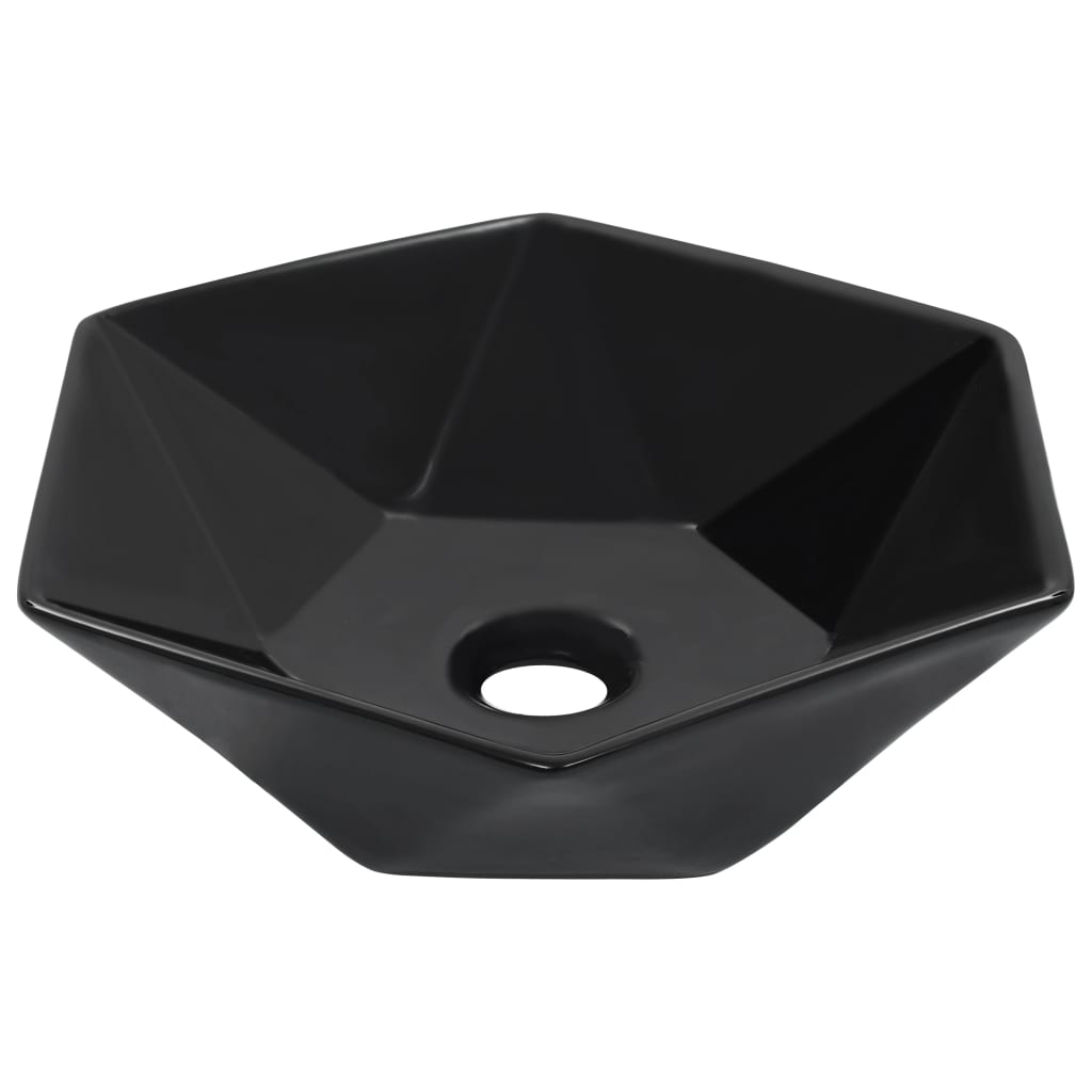 VIDAXL WASHBAIN 41X36.5X12 CM Keramikschwarz