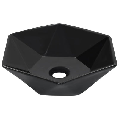 VIDAXL WASHBAIN 41X36.5X12 CM Keramikschwarz