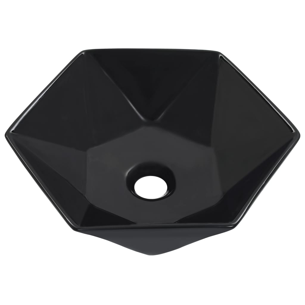 VIDAXL WASHBAIN 41X36.5X12 CM Keramikschwarz
