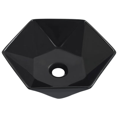 VIDAXL WASHBAIN 41X36.5X12 CM Keramikschwarz