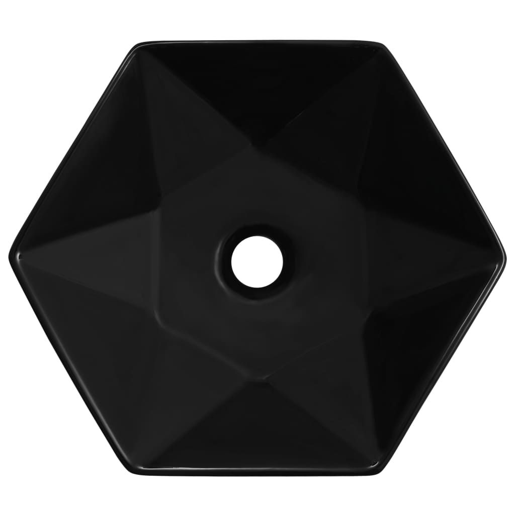 VIDAXL WASHBAIN 41X36.5X12 CM Keramikschwarz
