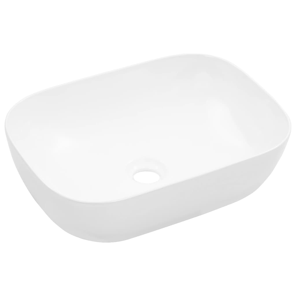 VIDAXL WASHBAIN 45.5X32X13 CM Keramik Weiß