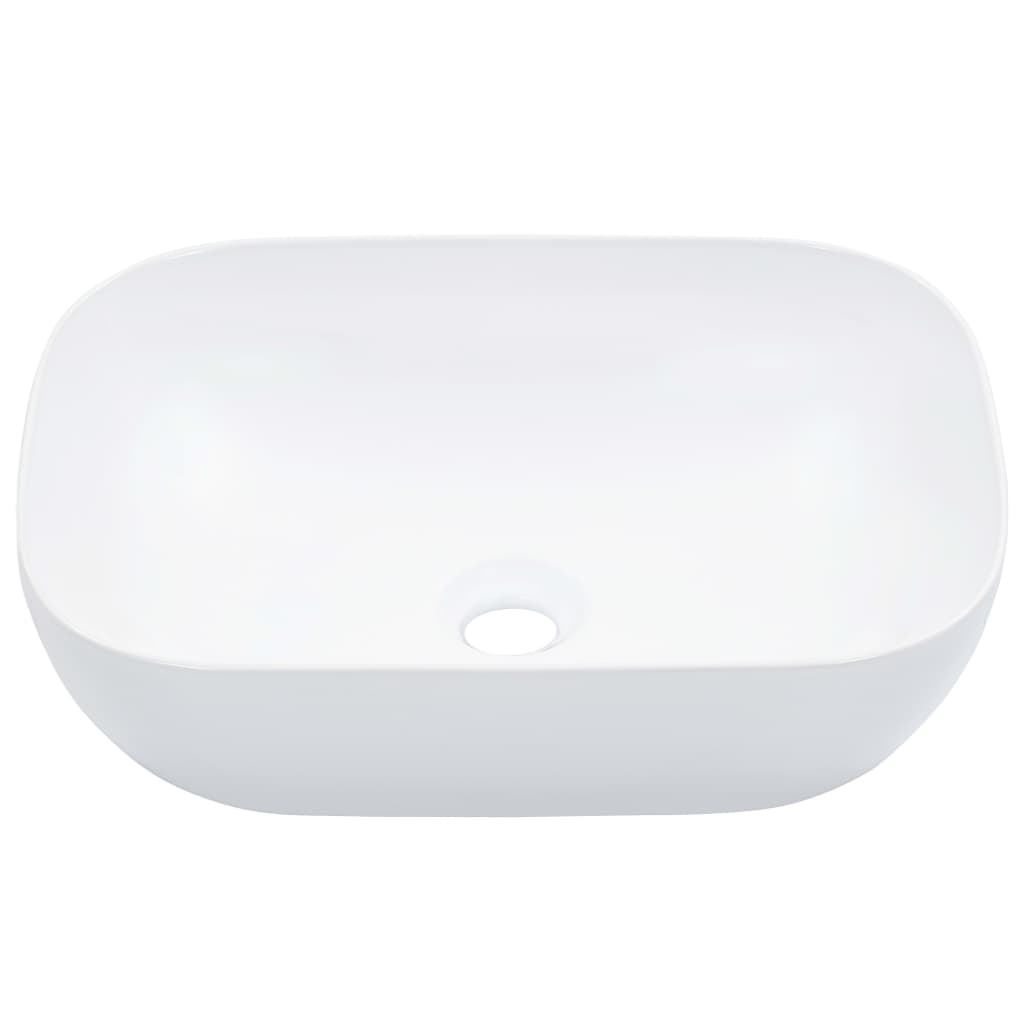 VIDAXL WASHBAIN 45.5X32X13 CM Keramik Weiß