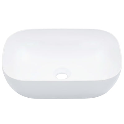 VIDAXL WASHBAIN 45.5X32X13 CM Keramik Weiß