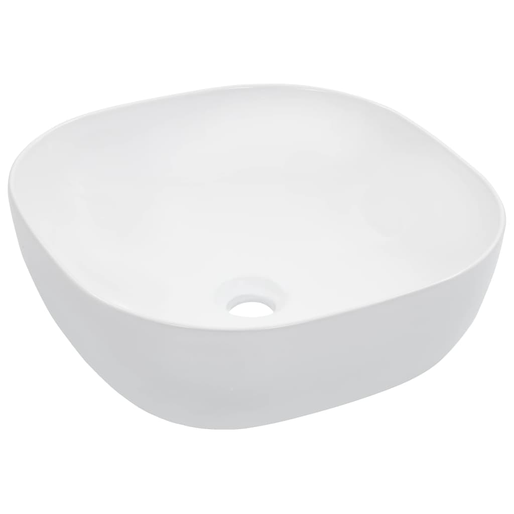 VIDAXL WASHBAIN 42.5X42.5X14,5 cm Keramik Weiß