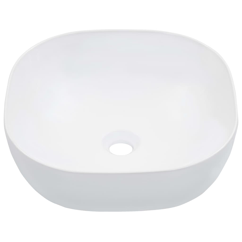 VIDAXL WASHBAIN 42.5X42.5X14,5 cm Keramik Weiß