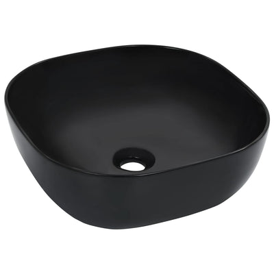 VIDAXL WASHBAIN 42.5X42.5X14,5 cm Keramikschwarz
