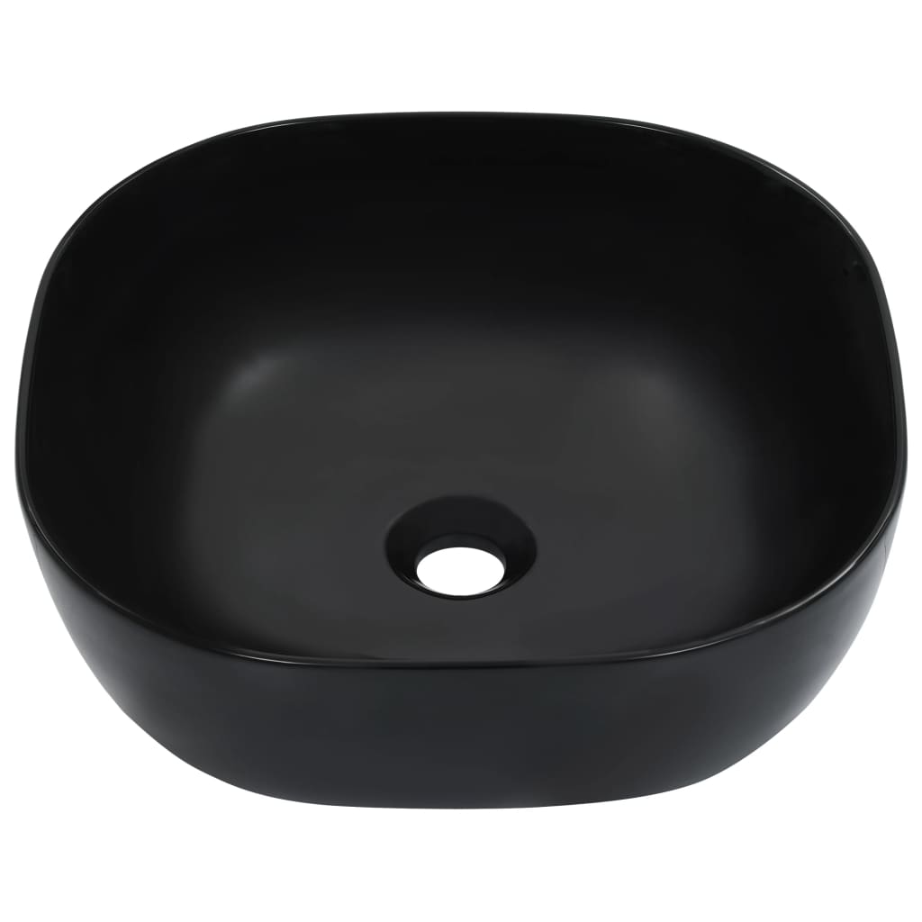 VIDAXL WASHBAIN 42.5X42.5X14,5 cm Keramikschwarz