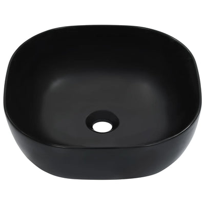 VIDAXL WASHBAIN 42.5X42.5X14,5 cm Keramikschwarz