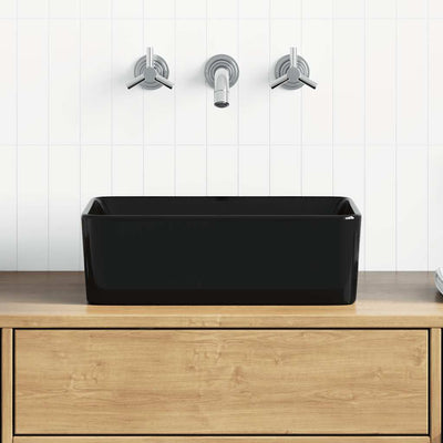 VIDAXL WASHBAIN 40x30x13 cm Keramikschwarz