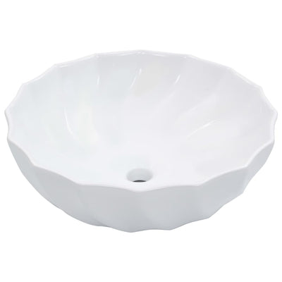 VIDAXL WASHBAIN 46x17 cm Keramik Weiß