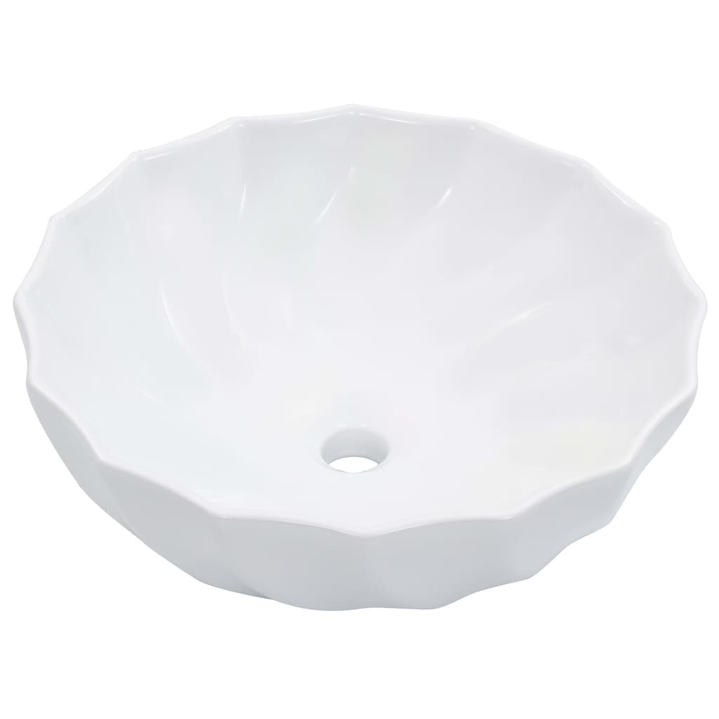 VIDAXL WASHBAIN 46x17 cm Keramik Weiß