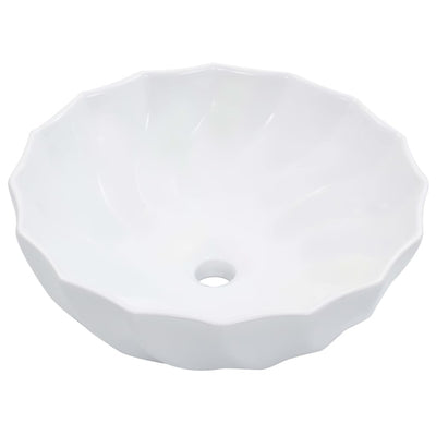 VIDAXL WASHBAIN 46x17 cm Keramik Weiß