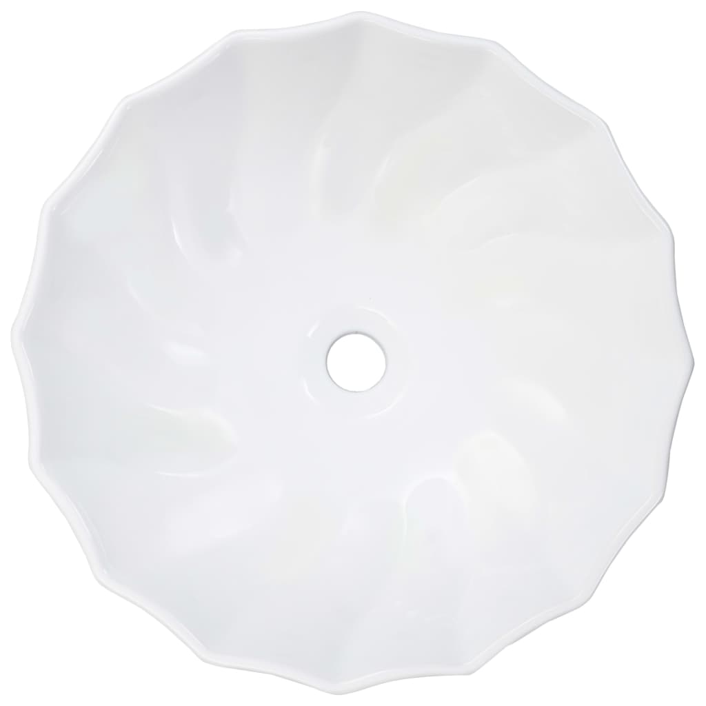 VIDAXL WASHBAIN 46x17 cm Keramik Weiß