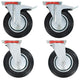 VIDAXL -Schwenk Wiel 4 St 200 mm