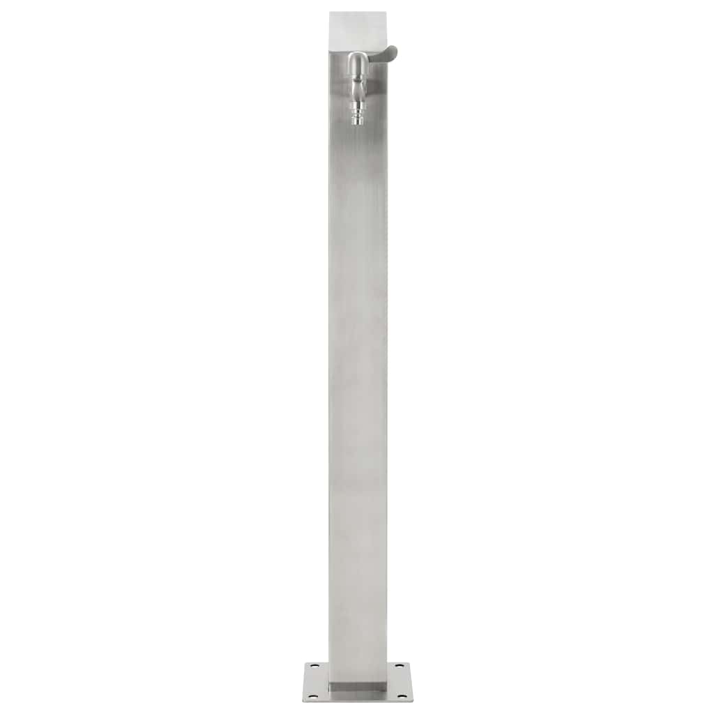 VIDAXL Garten Wassersäule Quadrat 95 cm Edelstahl