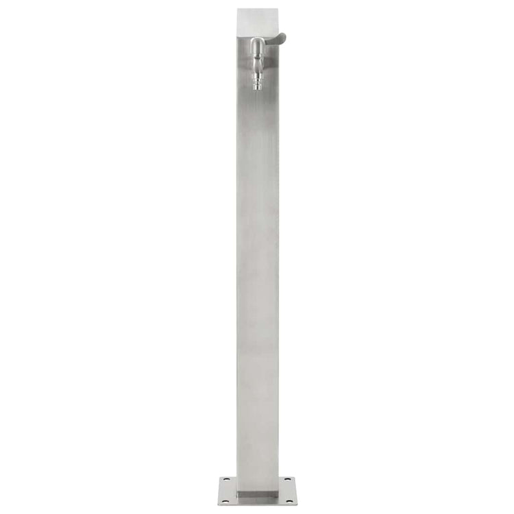 VIDAXL Garten Wassersäule Quadrat 95 cm Edelstahl