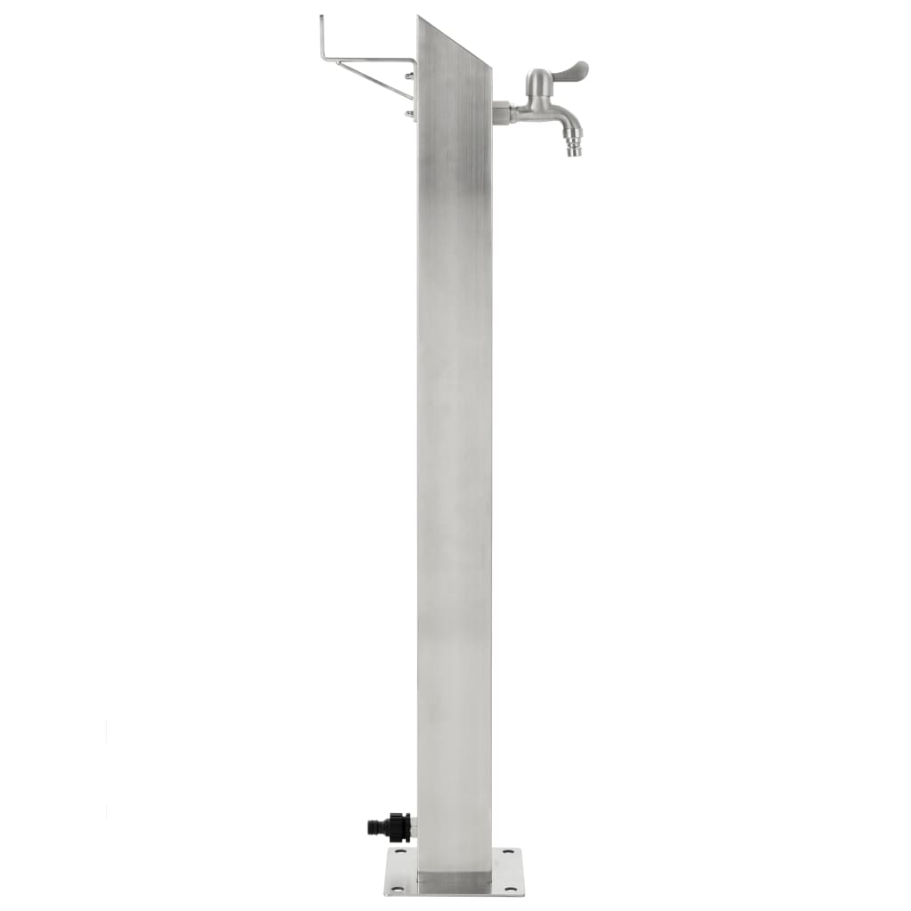 VIDAXL Garten Wassersäule Quadrat 95 cm Edelstahl