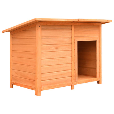 Vidaxl Dog Loft 120x77x86 cm Festkiefer und Feuerholz
