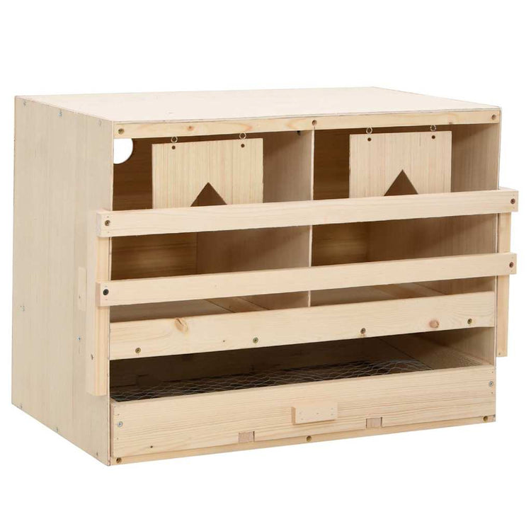 Vidaxl Chicken Shelter 2 Fächer 63x40x45 cm Festkiefer