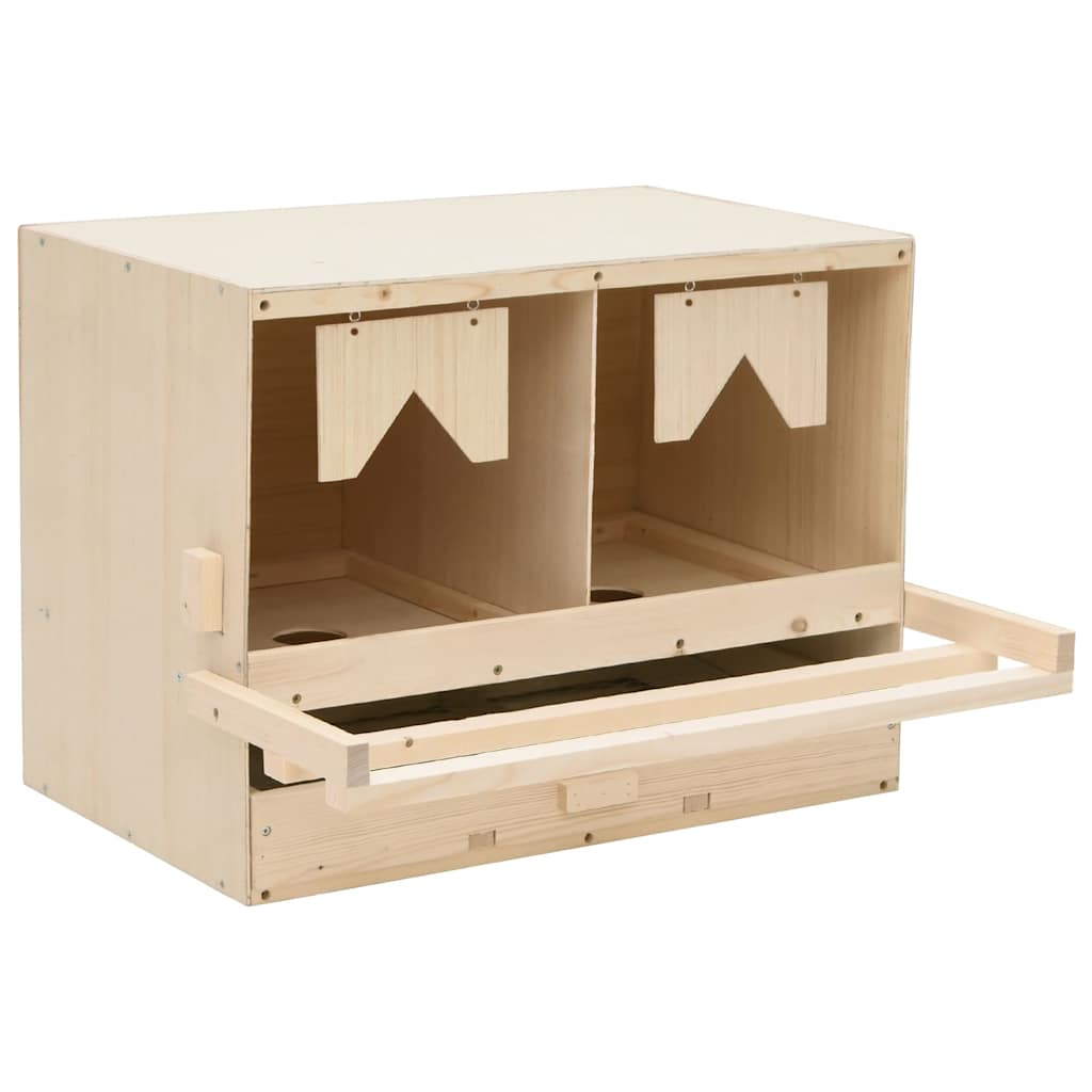 Vidaxl Chicken Shelter 2 Fächer 63x40x45 cm Festkiefer