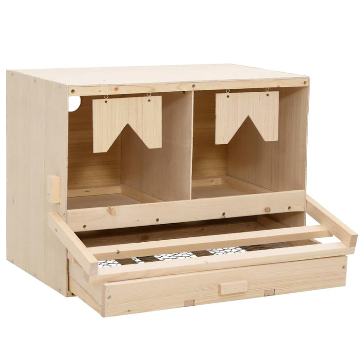 Vidaxl Chicken Shelter 2 Fächer 63x40x45 cm Festkiefer