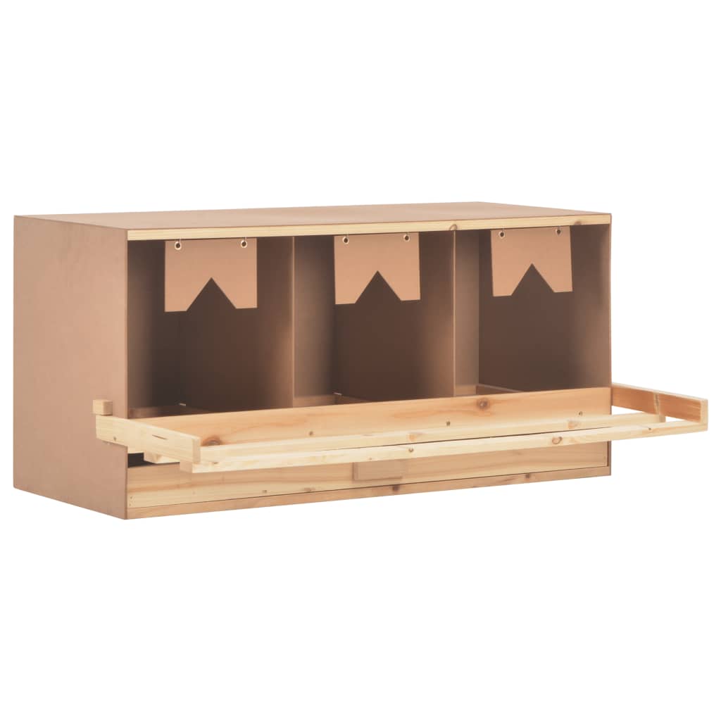 Vidaxl Chicken Shelter 3 Fächer 96x40x45 cm Festkiefer
