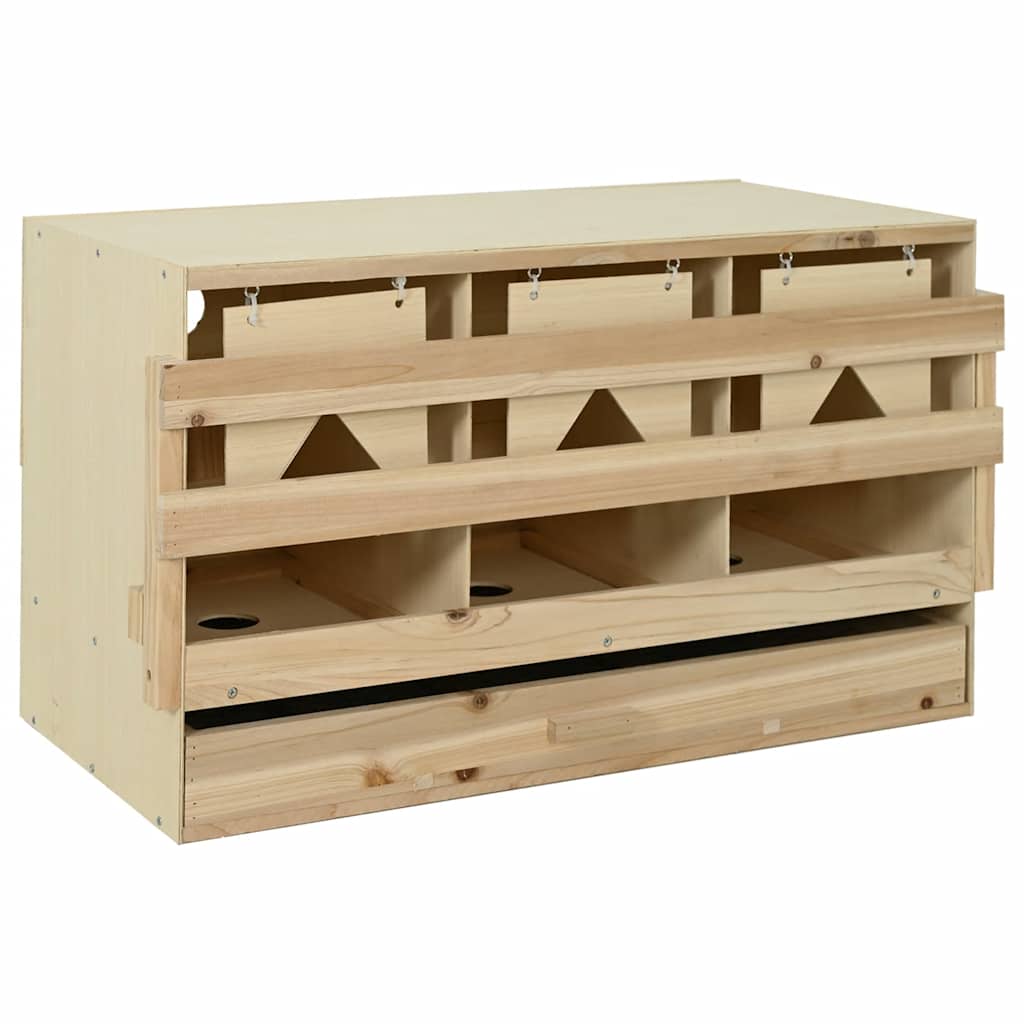 Vidaxl Chicken Shelter 3 Fächer 96x40x45 cm Festkiefer