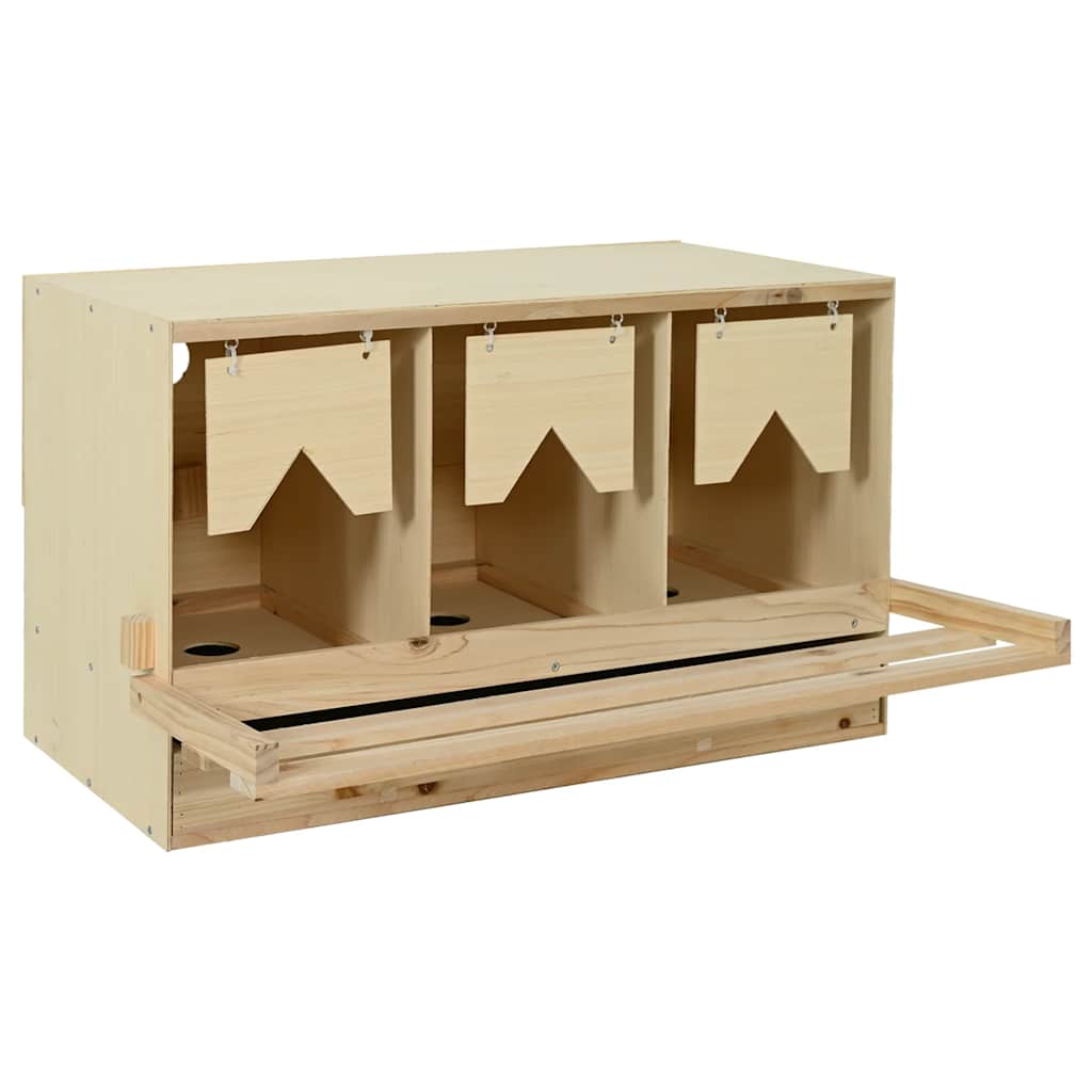 Vidaxl Chicken Shelter 3 Fächer 96x40x45 cm Festkiefer