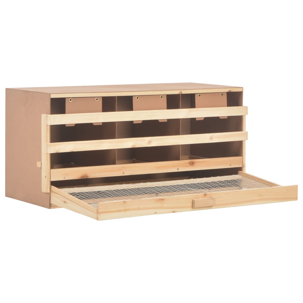 Vidaxl Chicken Shelter 3 Fächer 96x40x45 cm Festkiefer